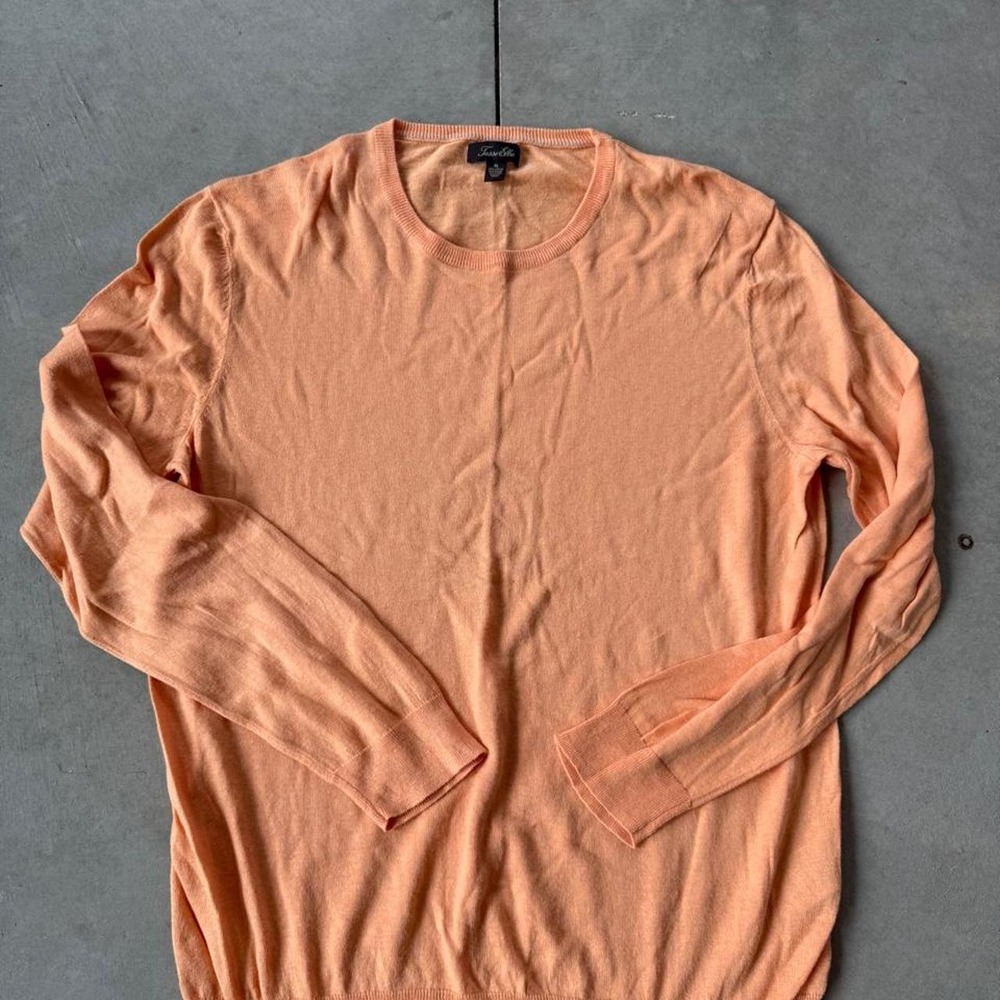 2000 Y2K  Tasso Ella peach long sleeve top in Men's XL